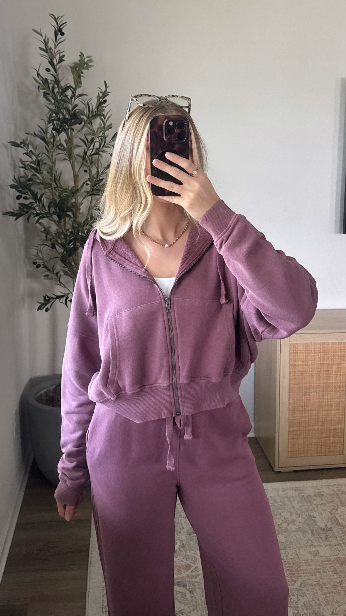 Maddie Zip-Up Jacket / Rosewood