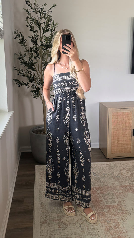 Ava Jumpsuit / Charcoal