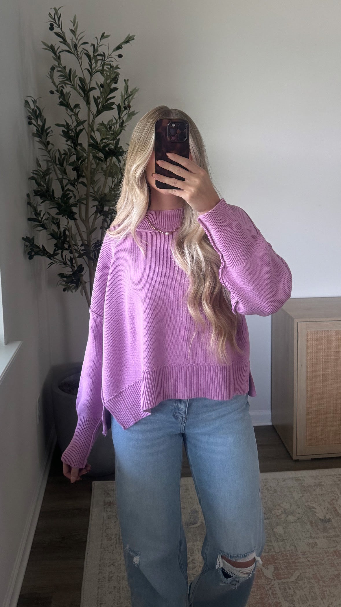 Cropped Essential Knit / Mauve
