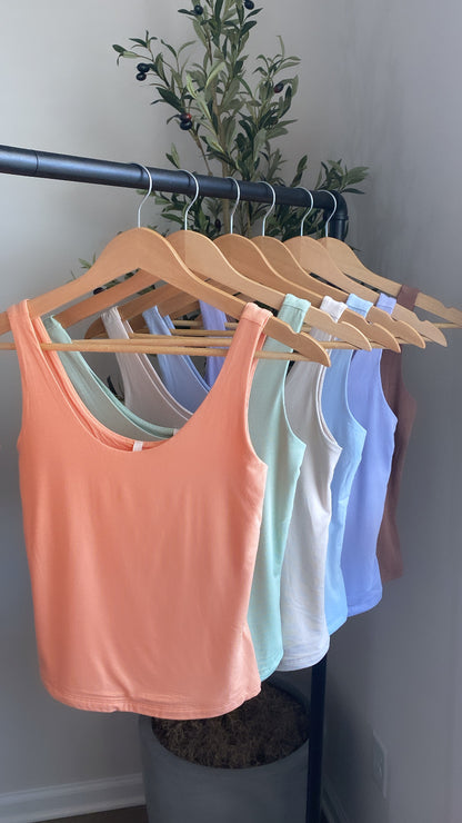 Low Scoop Neck Tank