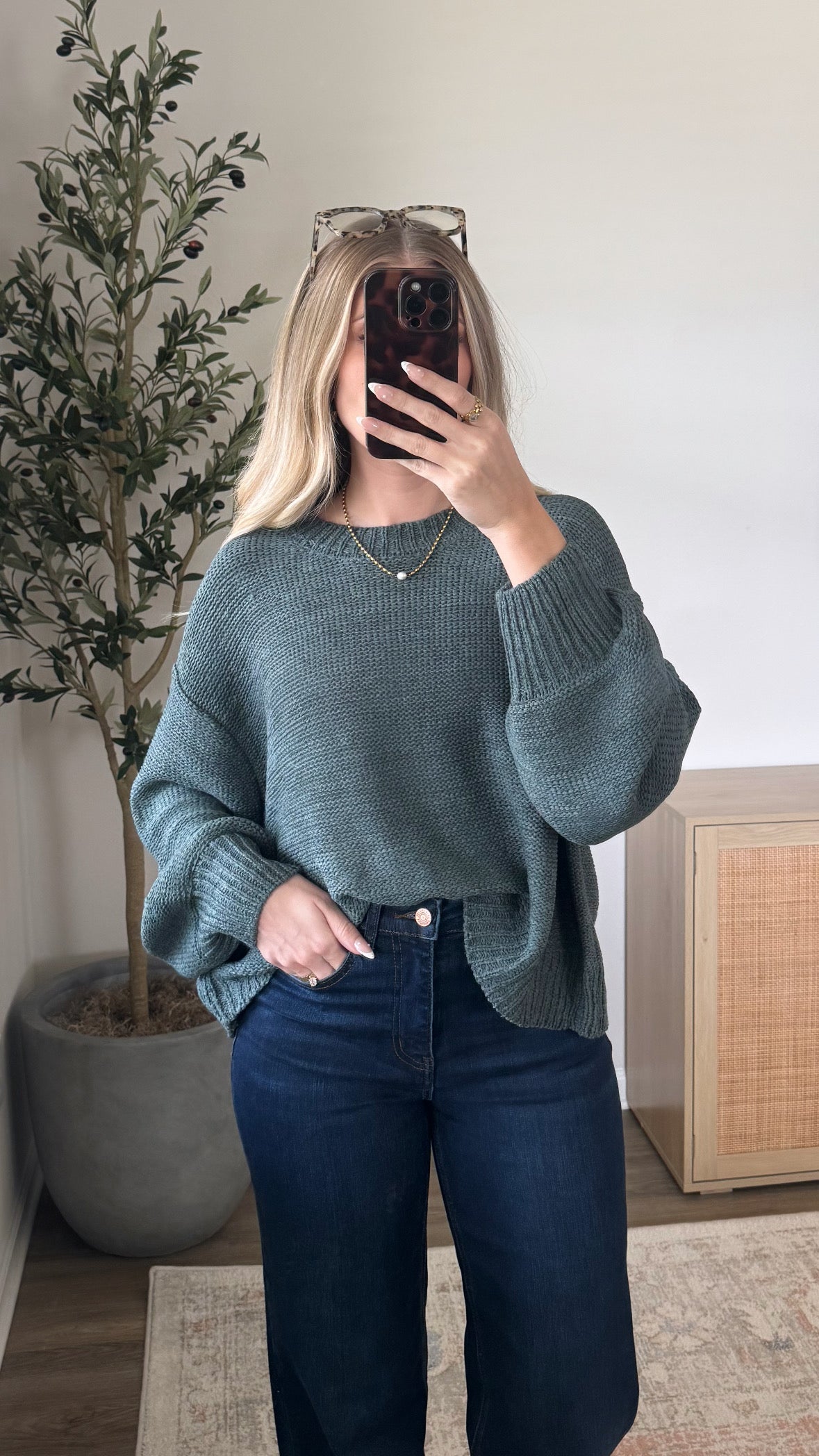 Jayla Knit Sweater / Jade Green