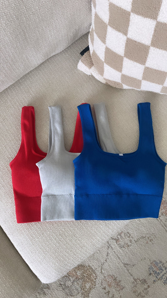 USA Square Butter Tanks / 3 Colors