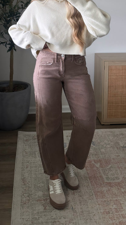Cocoa Comfort Barrel Denim / Brown