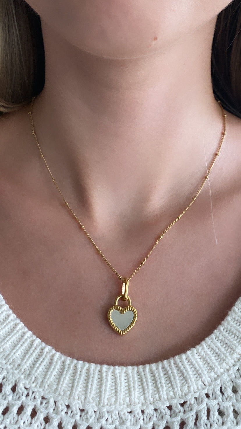 Double-Sided Heart Necklace