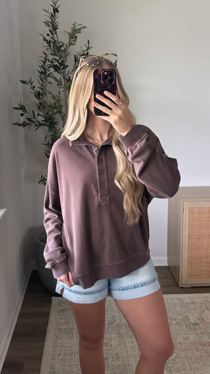 Hazel Henley Pullover / Brown