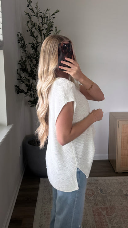 Brooke Sweater Vest / Ivory