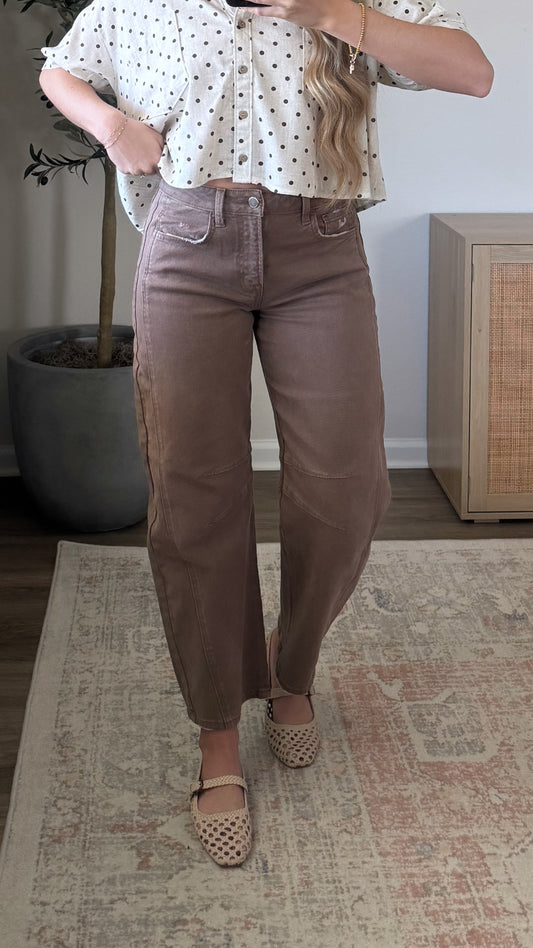 Comfort Barrel Denim / Brown