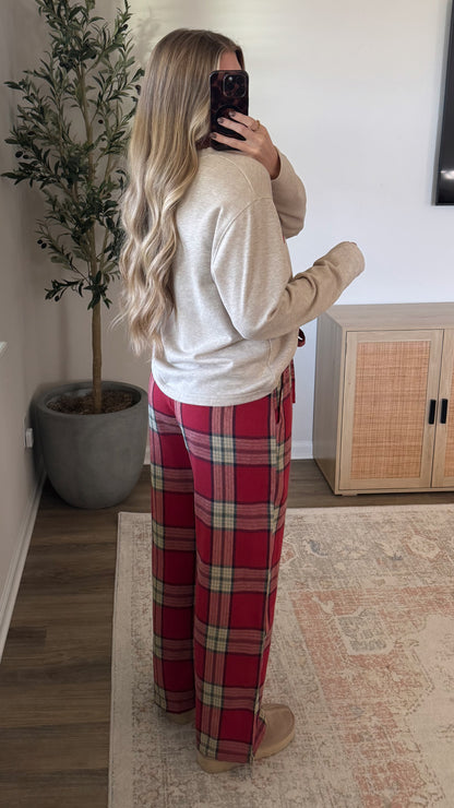 Merry Flannel Set / Red Plaid