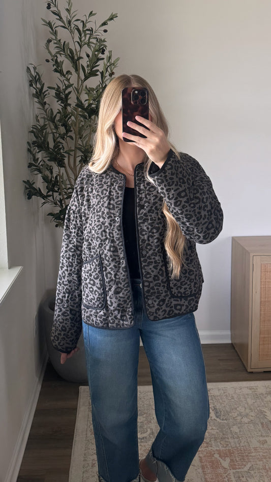 Leopard Puffer Jacket