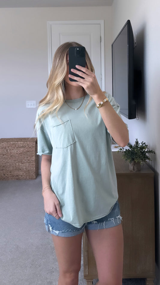 Parker Pocket Tee / Sage