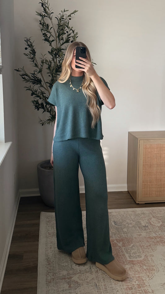 Bella Sweater Set / Jade
