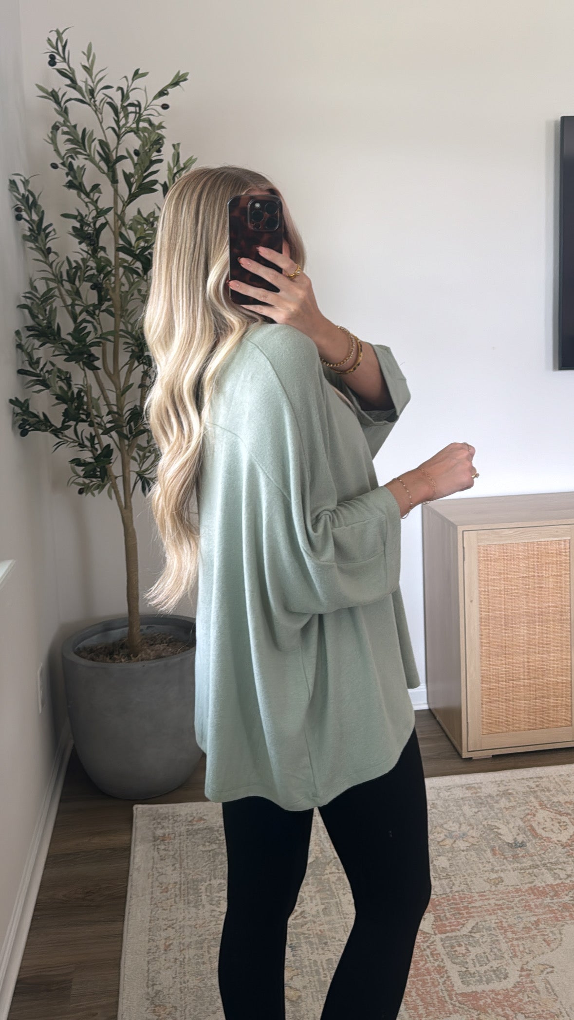 Oversized Butter Tee / Sage