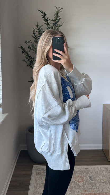 Varsity Pullover / Blue