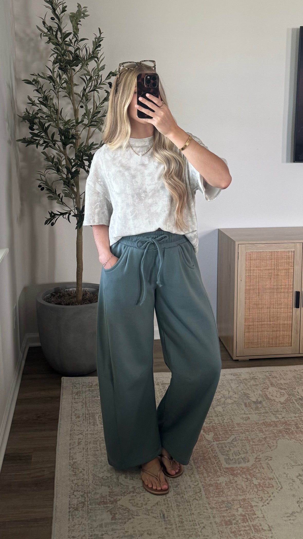 Barrel Sweatpants / Jade Green