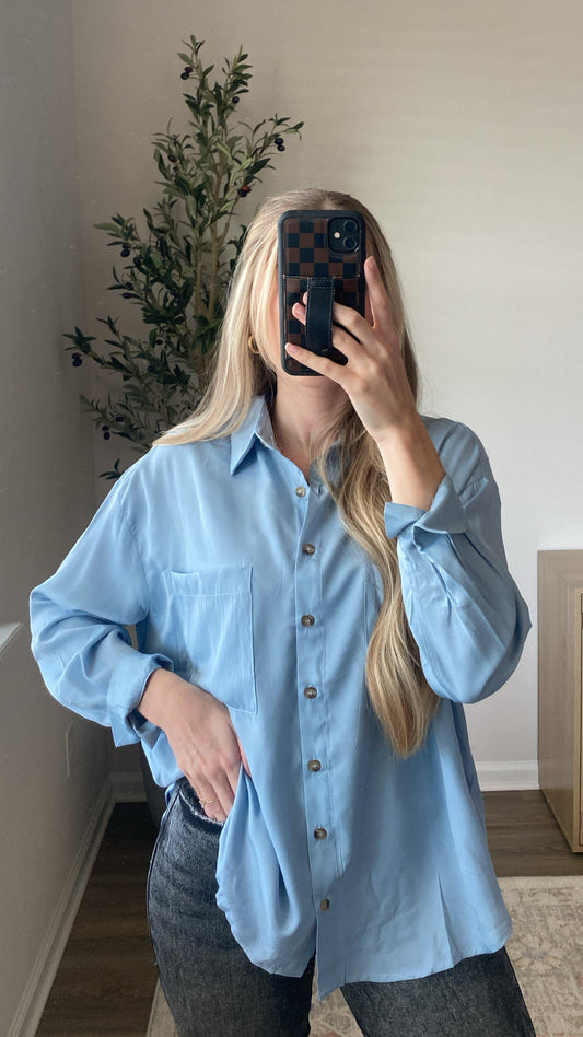 Oversized Button Up / Chambray