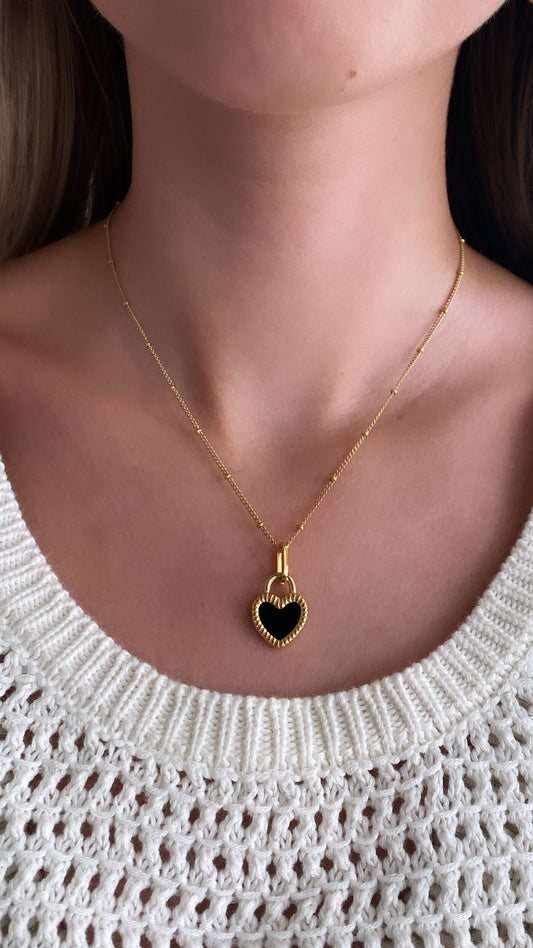 Double-Sided Heart Necklace