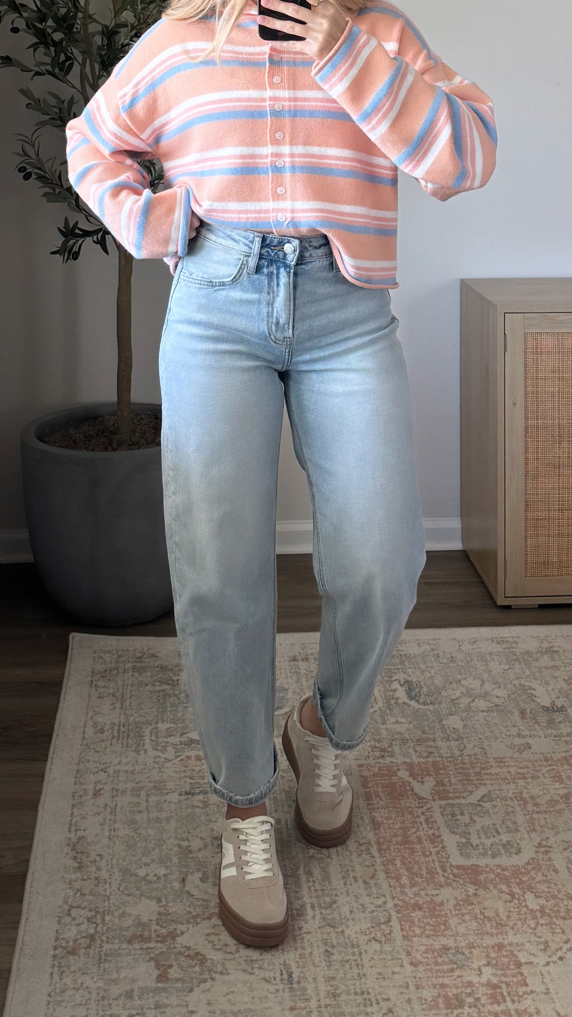 Amanda Barrel Denim / Light Wash