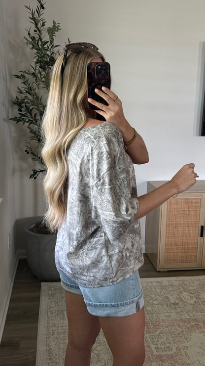 Boatneck Camo Tee