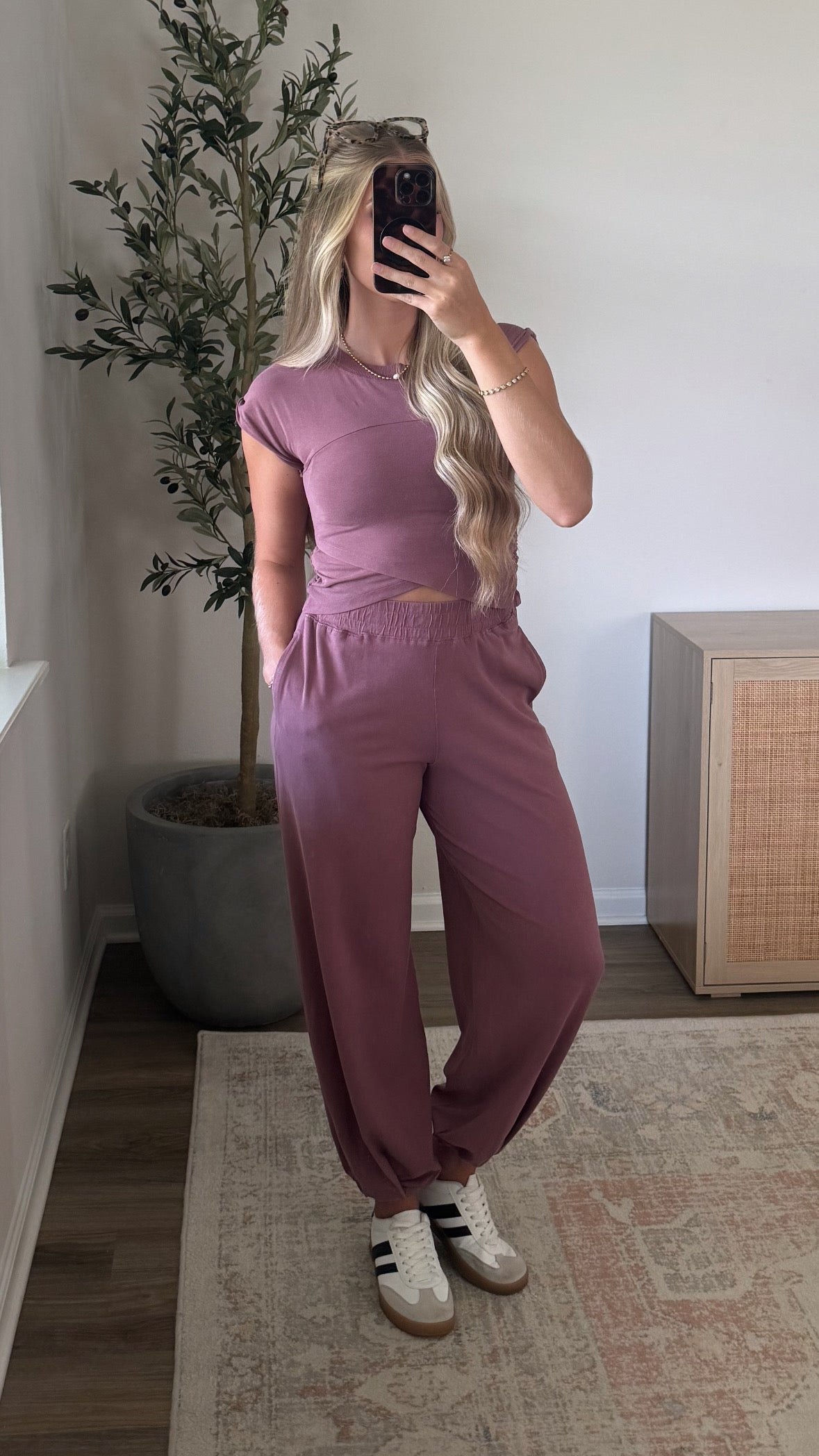Off-Duty Jogger Set / Rosewood