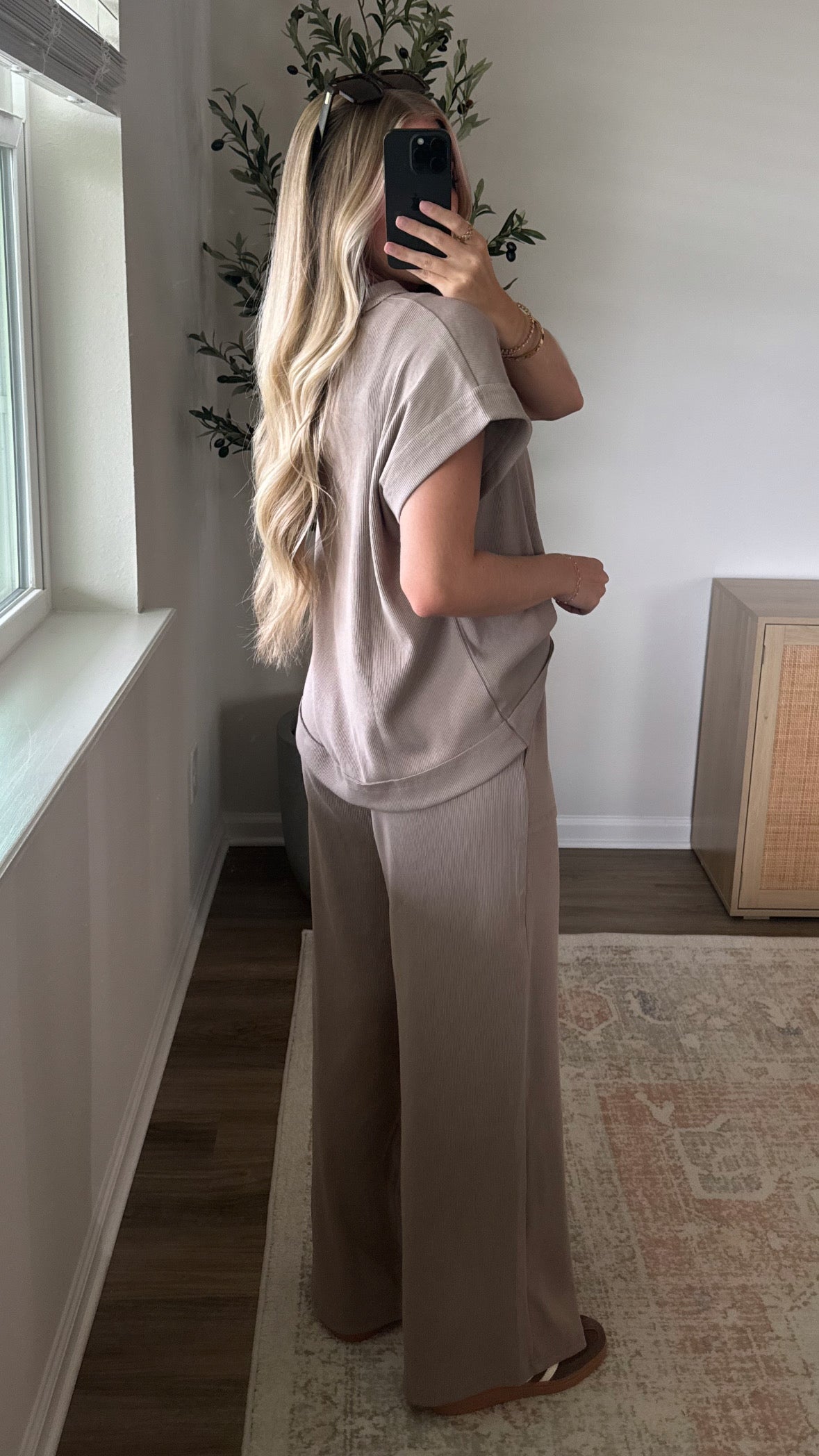 Haven Ribbed Set / Ash Mocha