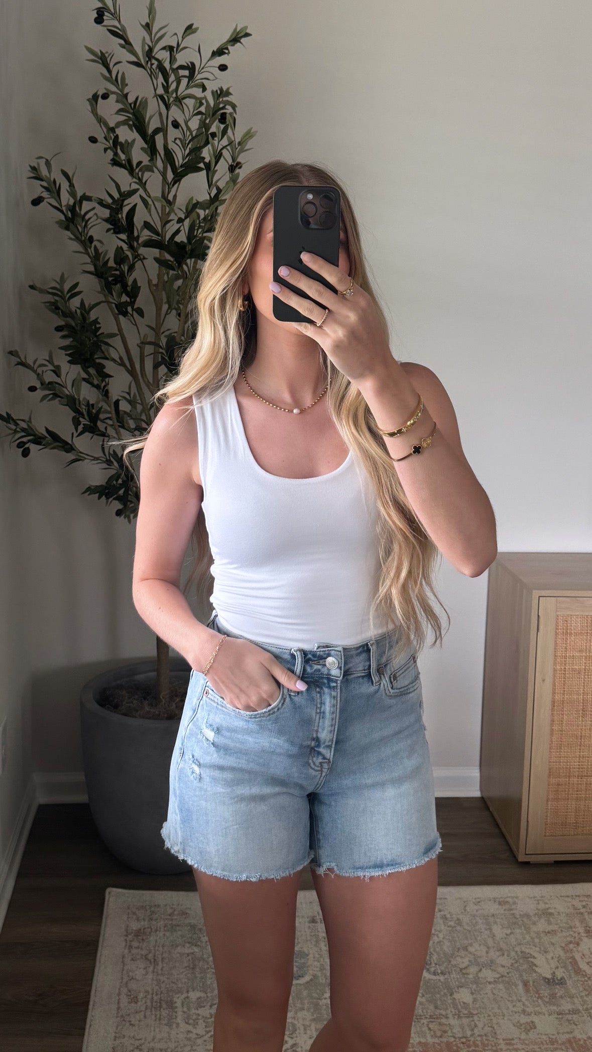 4 Colors / Thick Strap Double Lined Tank