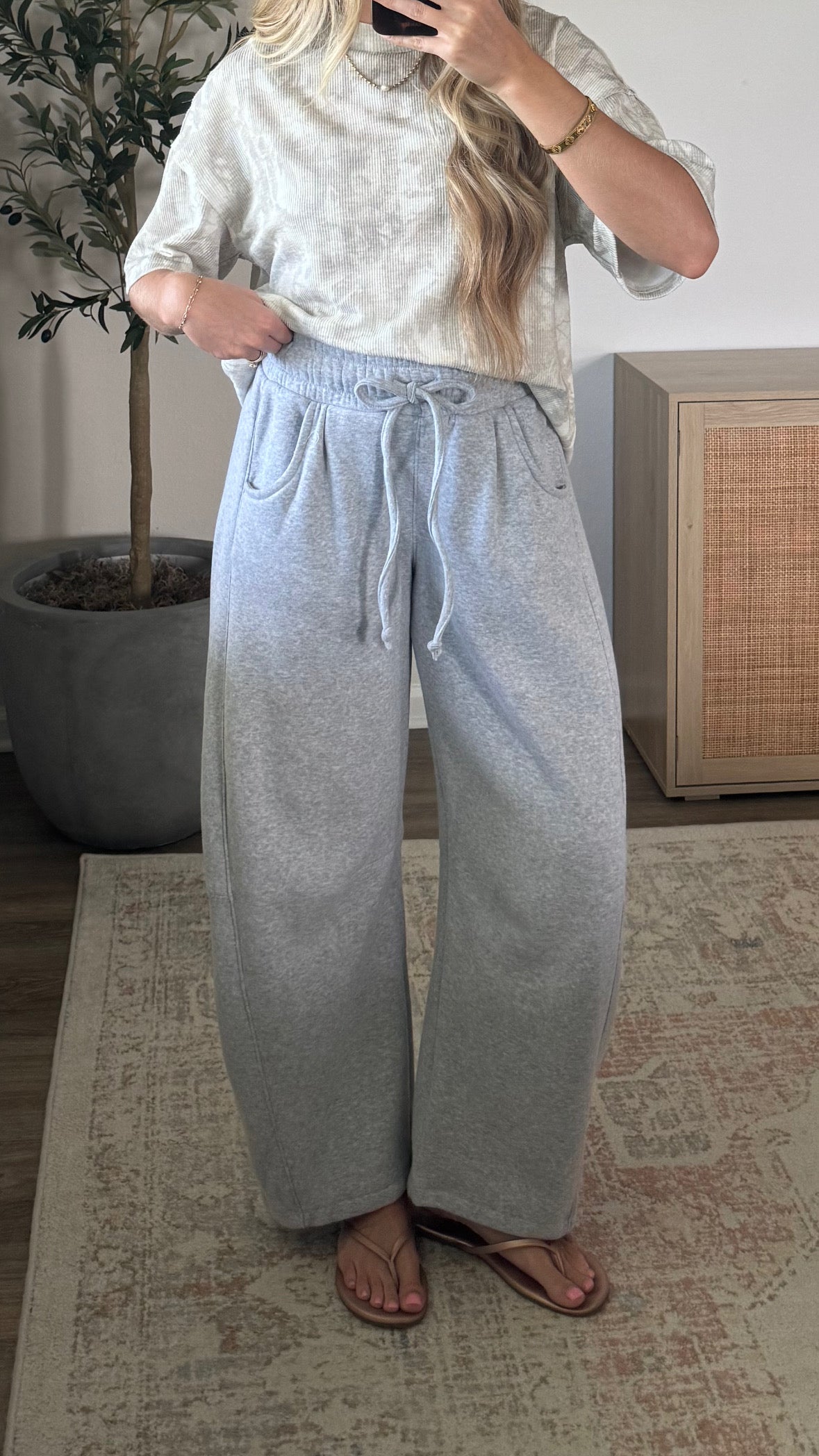 Barrel Sweatpants / Light Grey