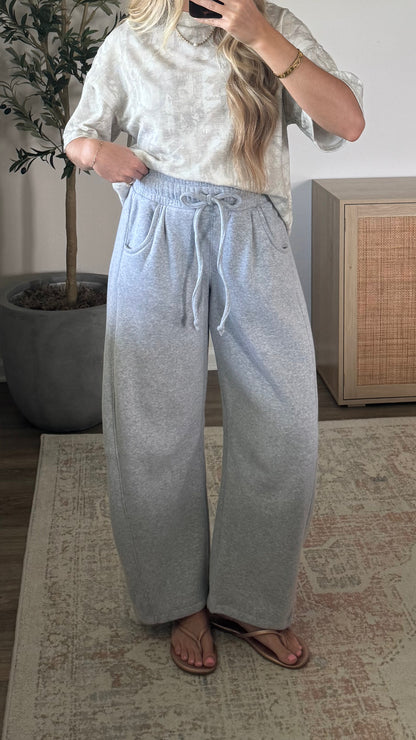 Barrel Sweatpants / Light Grey