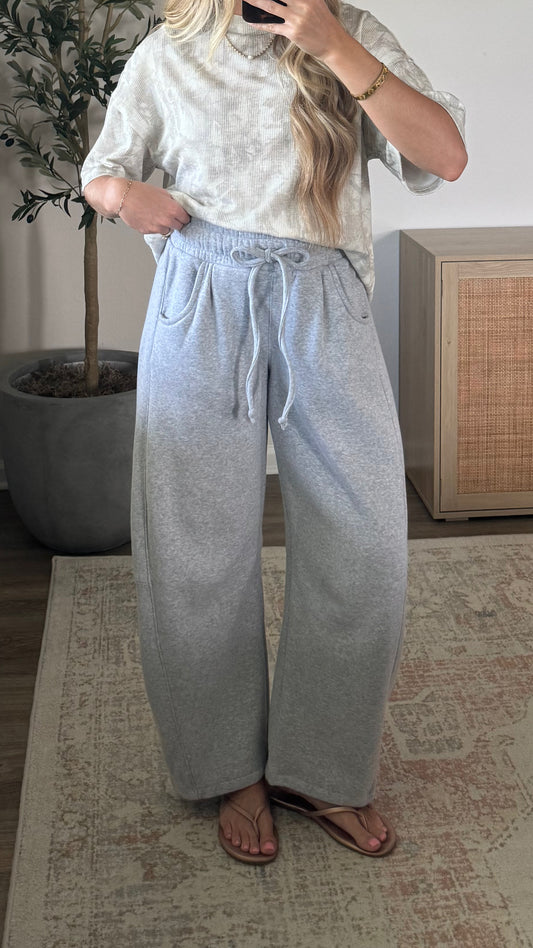Barrel Sweatpants / Light Grey