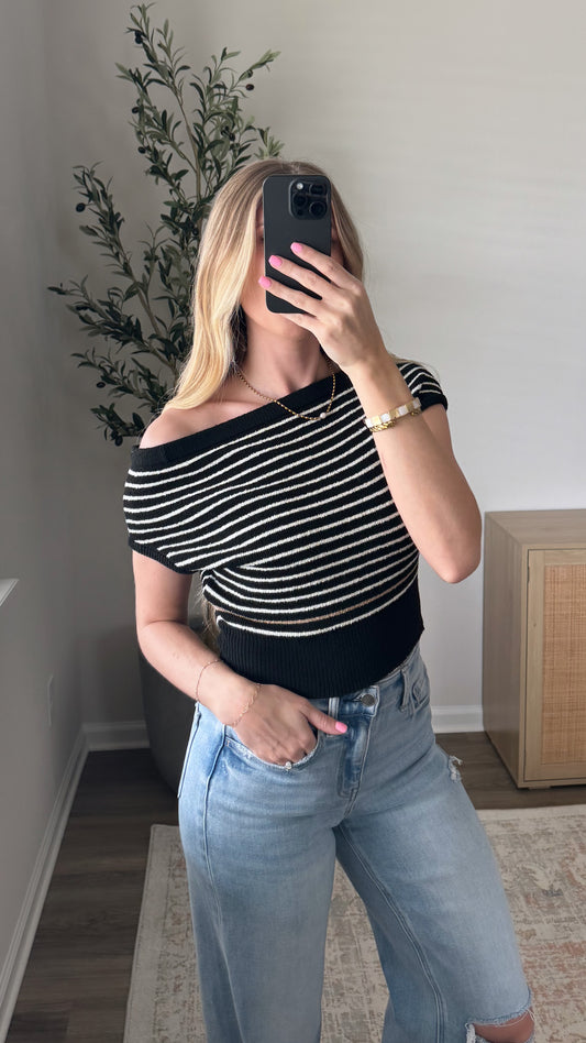Jolie Knit Top / Black