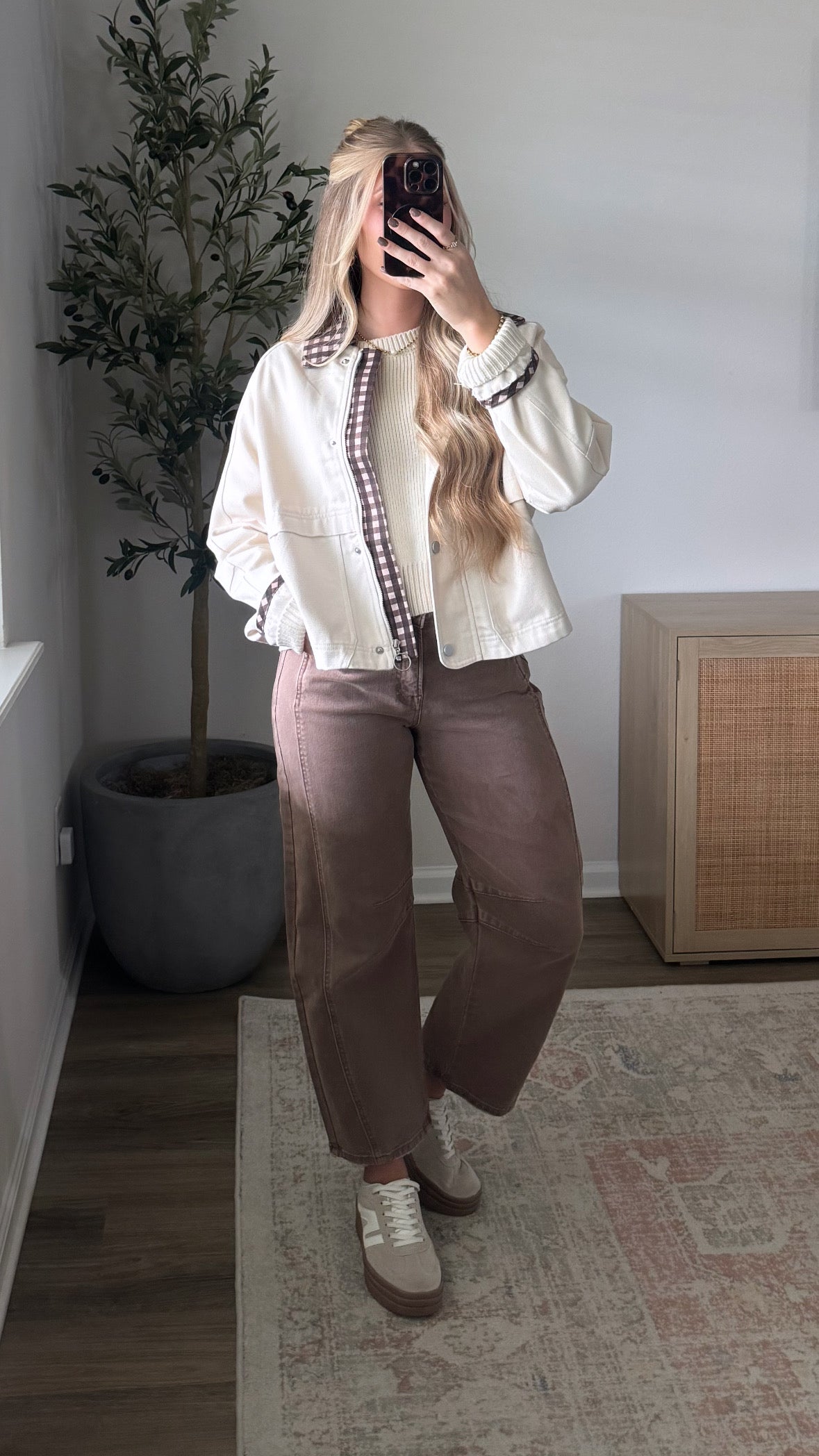 Cocoa Comfort Barrel Denim / Brown