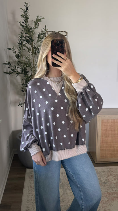 Dottie Lightweight Pullover / Heather Brown