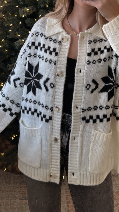 Noel Knit Cardigan / Cream