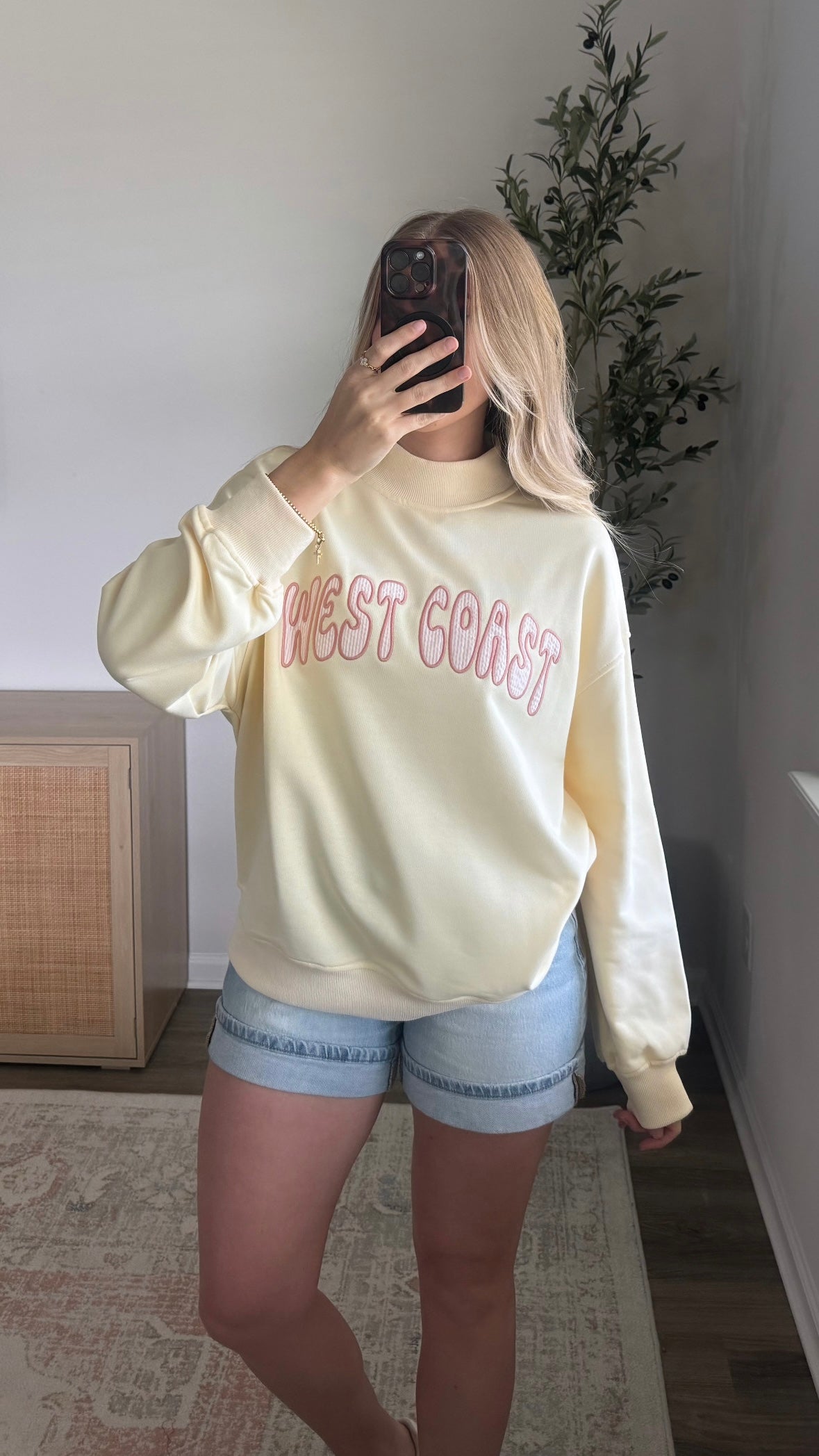 West Coast Mock Neck / Yellow