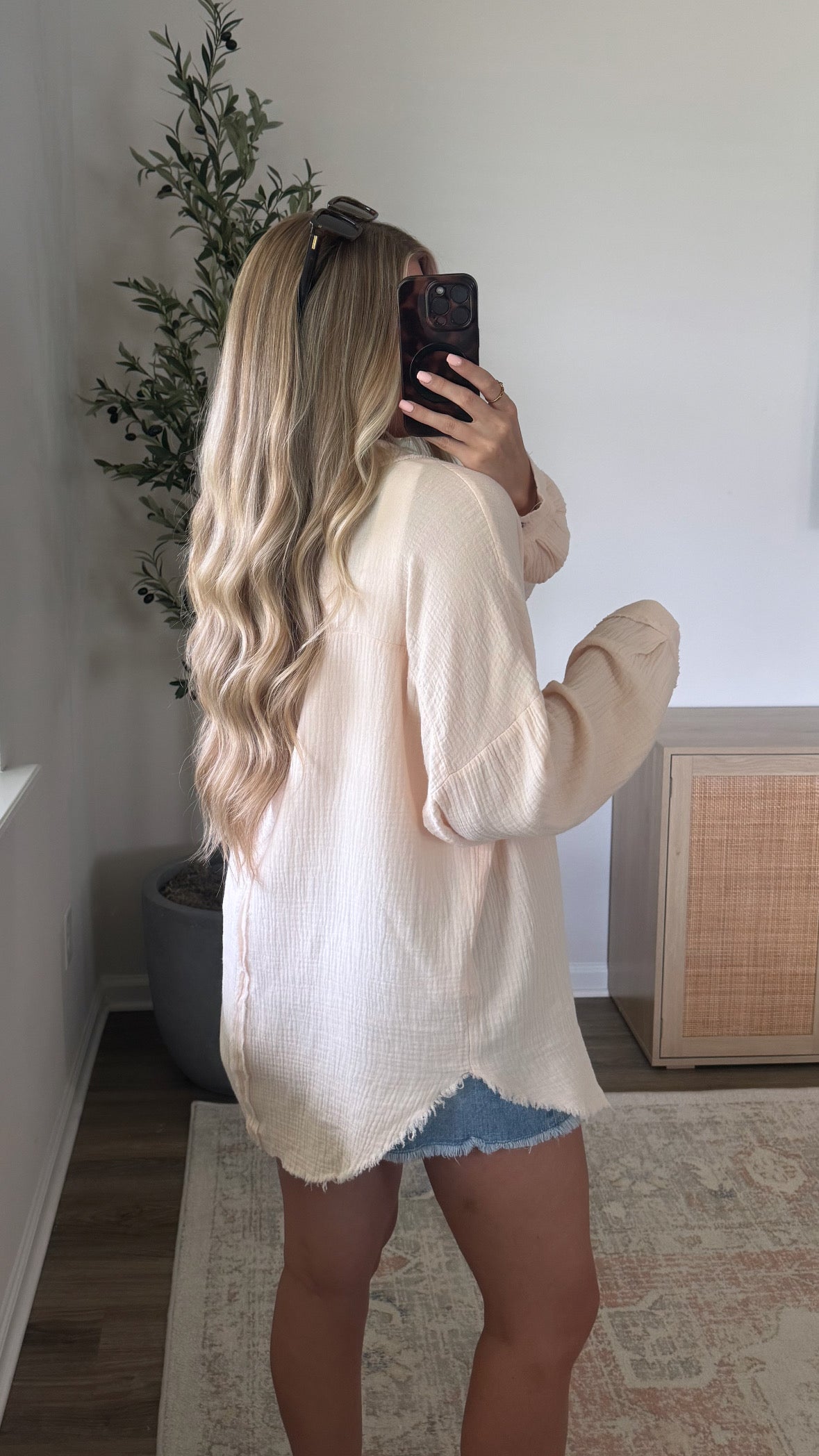 Poolside Gauze Top / Natural