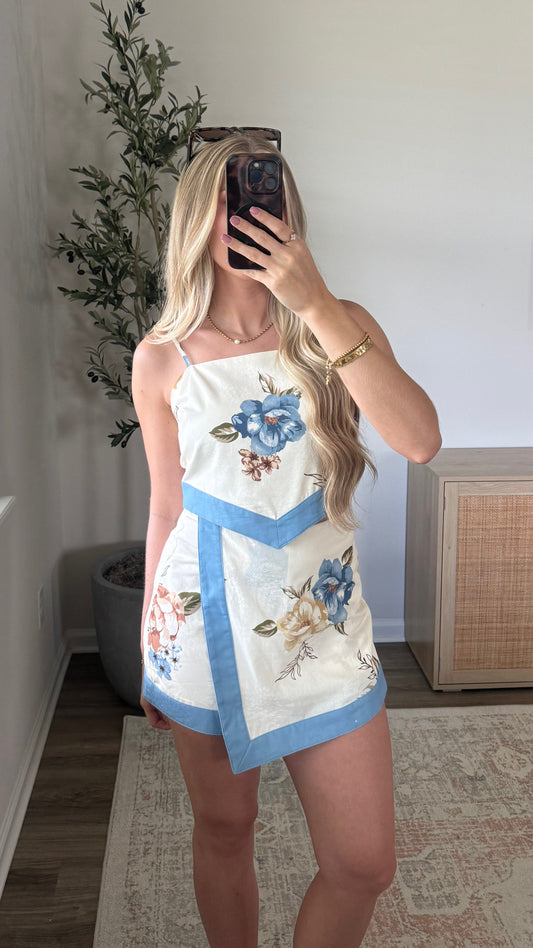 Mykonos Floral Skort Set