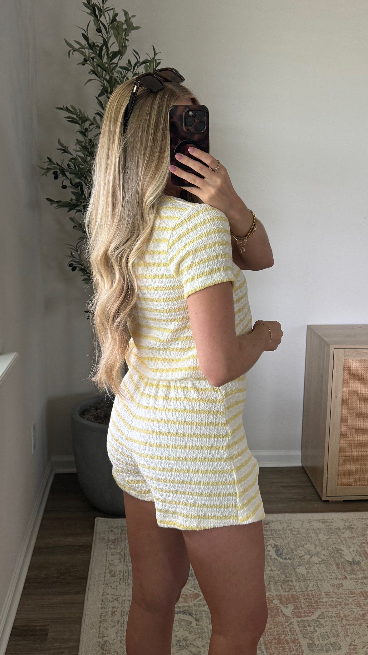 Lemonade Striped Skort Set