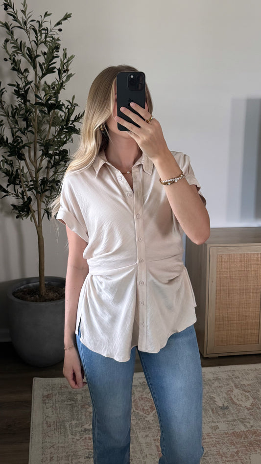 Isabella Blouse / Champagne