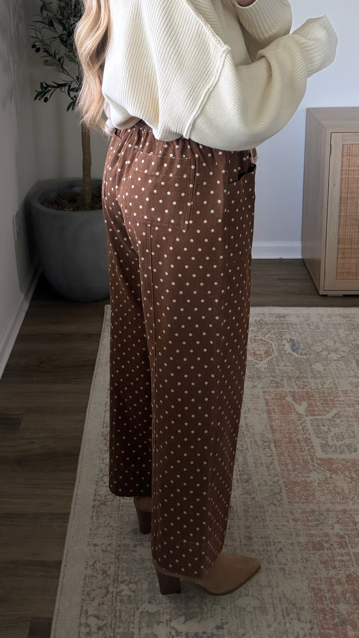 Polka Dot Pants / Toffee