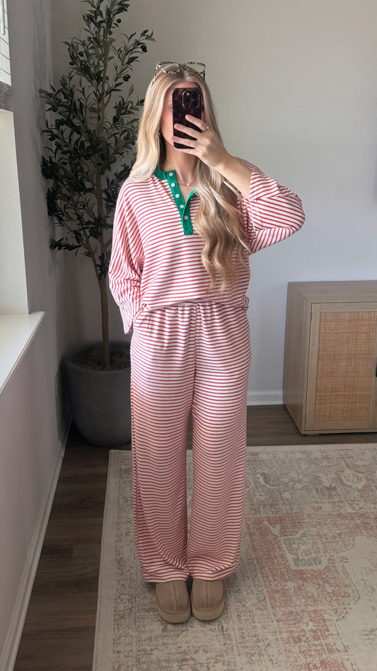 Candy Cane Striped Set