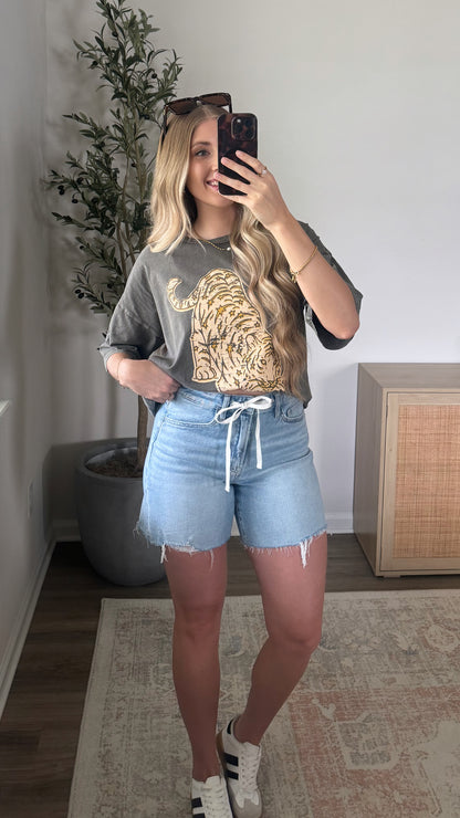 Vintage Tiger Tee / Charcoal