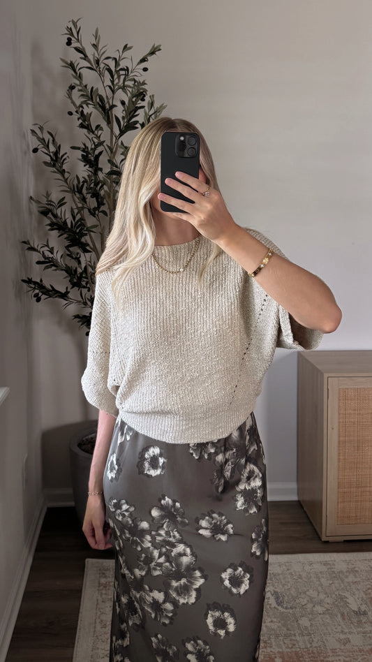 Paris Knit Top / Tan