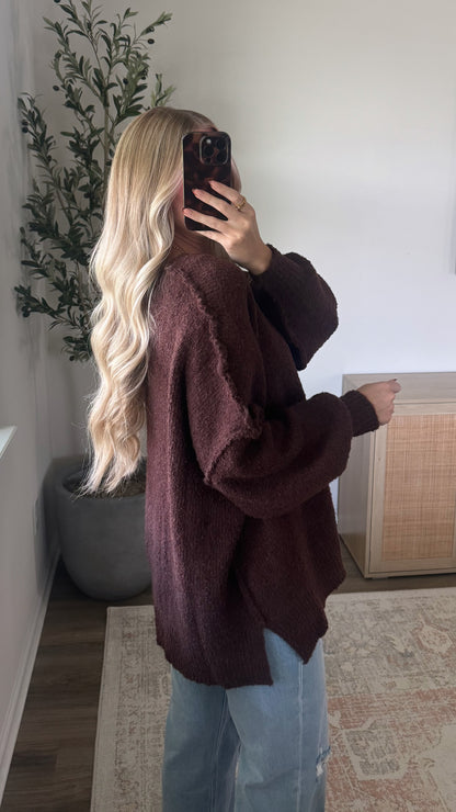 Oversized Sweater / Chocolate
