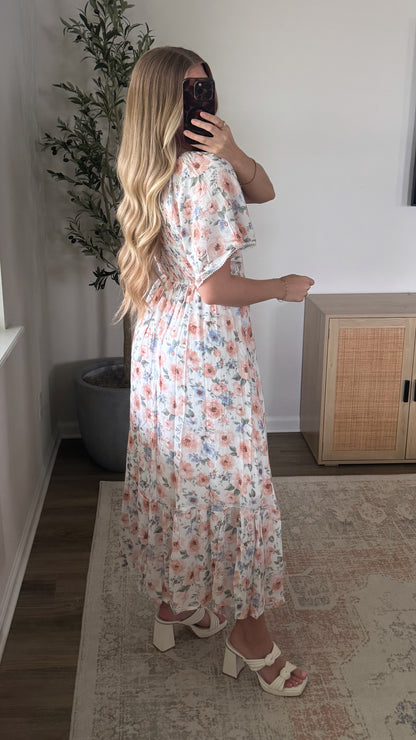 Pink Petal Maxi Dress