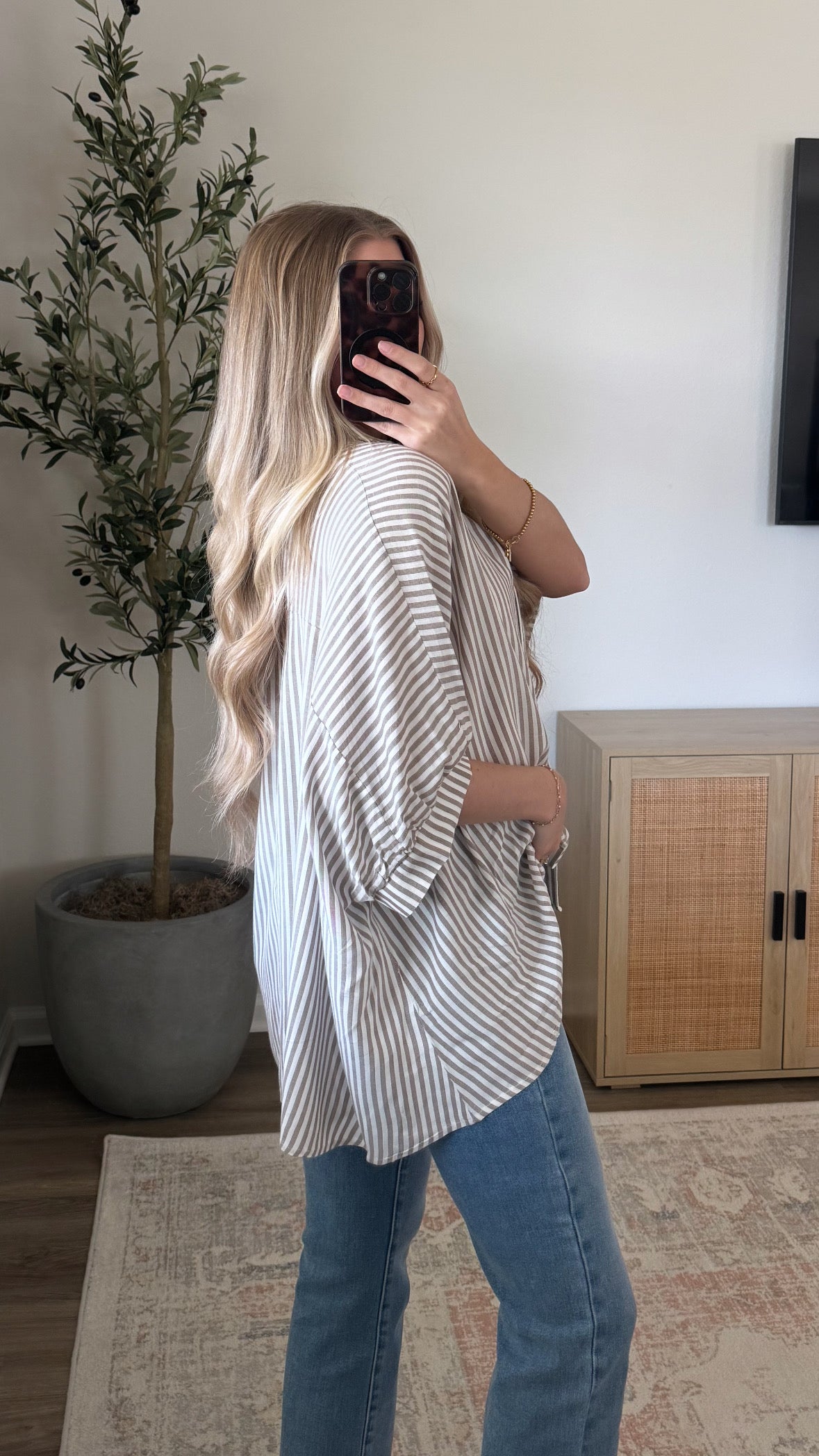 Hallie Striped Top / Oversized