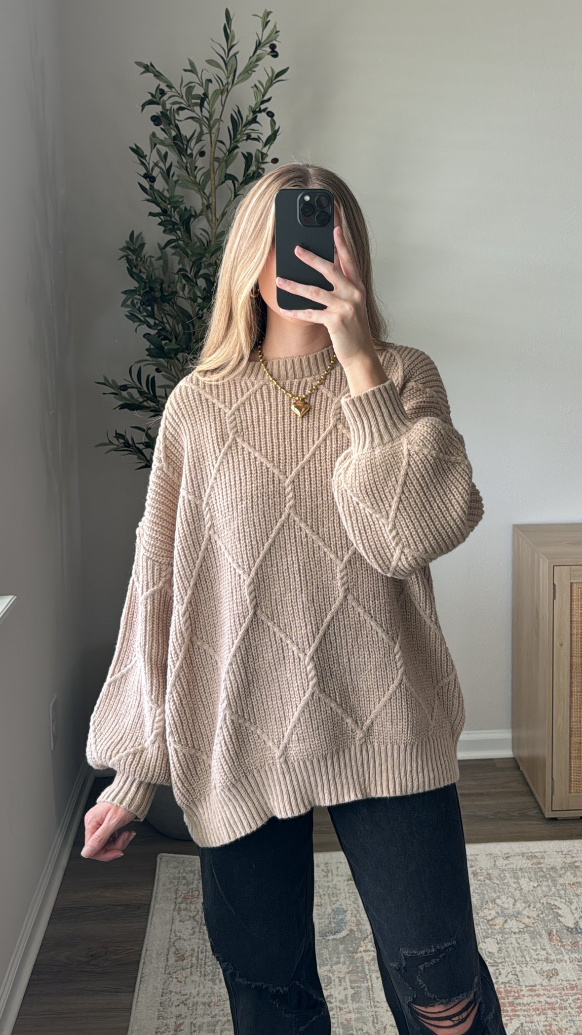 Millie Knit Sweater / Tan