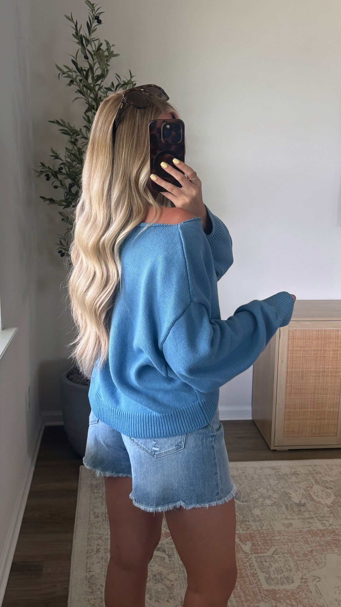 Sailboat Sweater / Blue