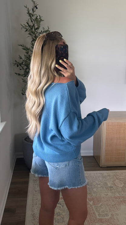 Sailboat Sweater / Blue