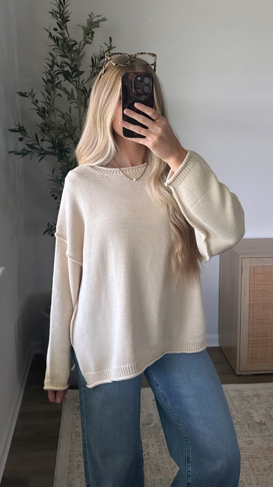 Nova Knit Sweater / Cream