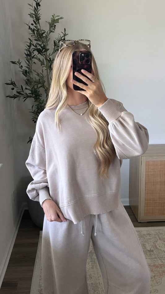 Everyday Fleece Pullover / Sand