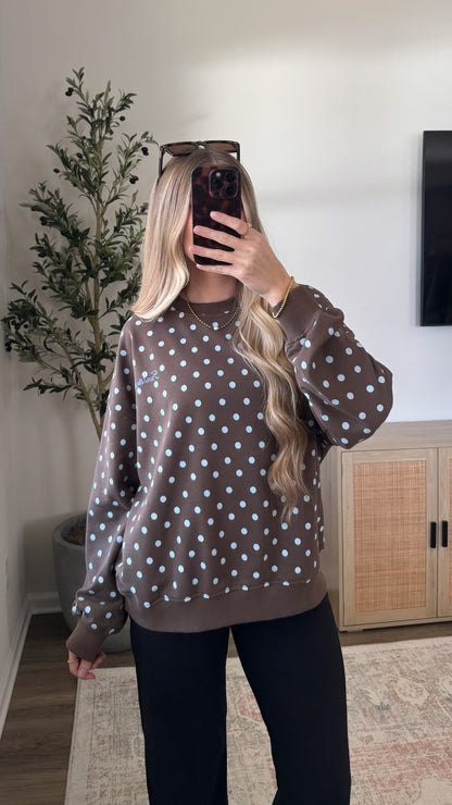 Polka Dot Pullover / "Trust the Process"